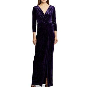 Lauren Ralph Lauren Women's Floor-Length Velvet Dress - 2